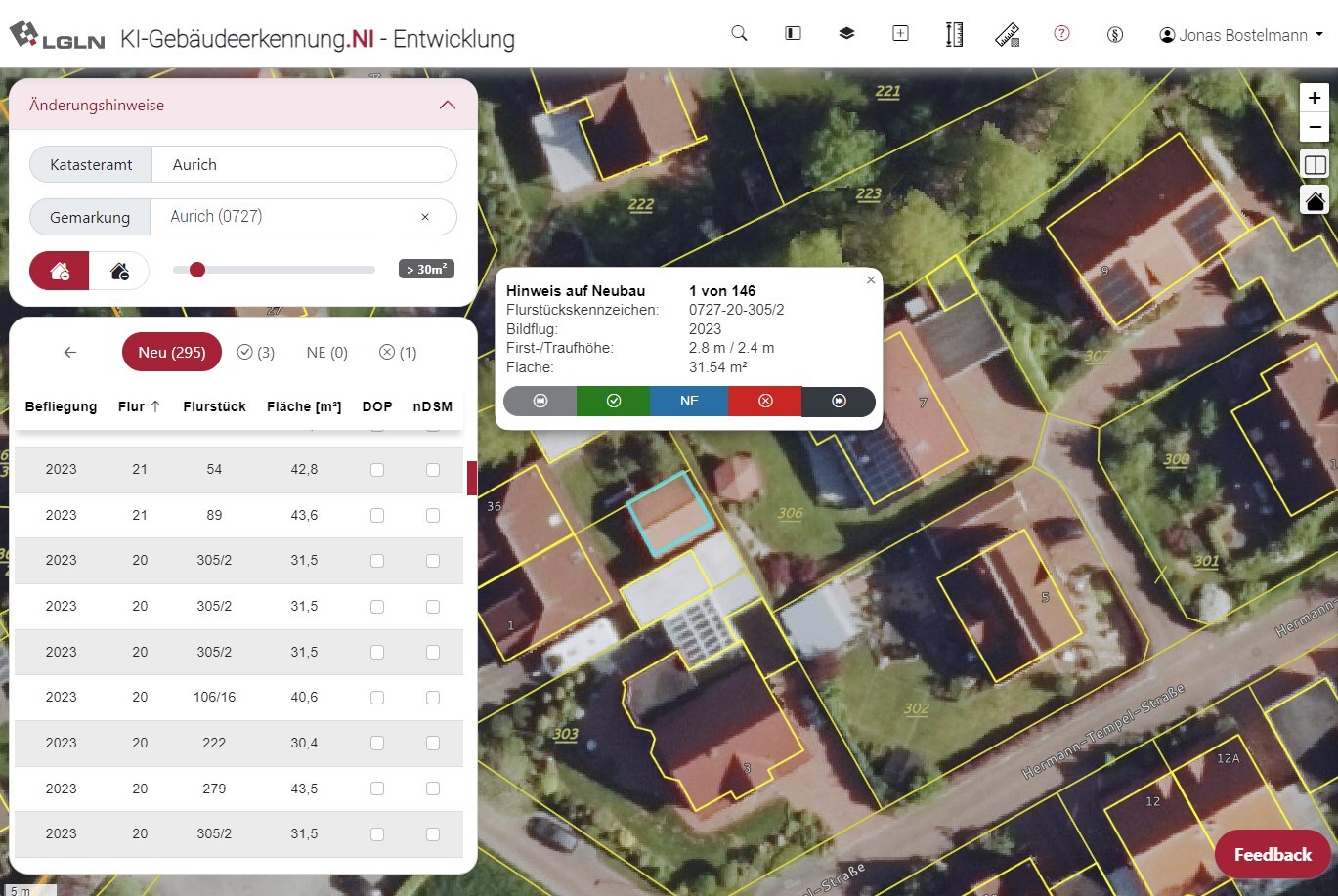 Abbildung von Gebäuden von oben