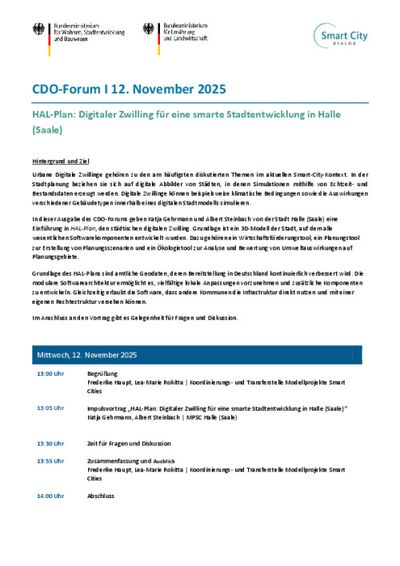 Vorschaubild für Datei Agenda CDO Forum 12.11.2025